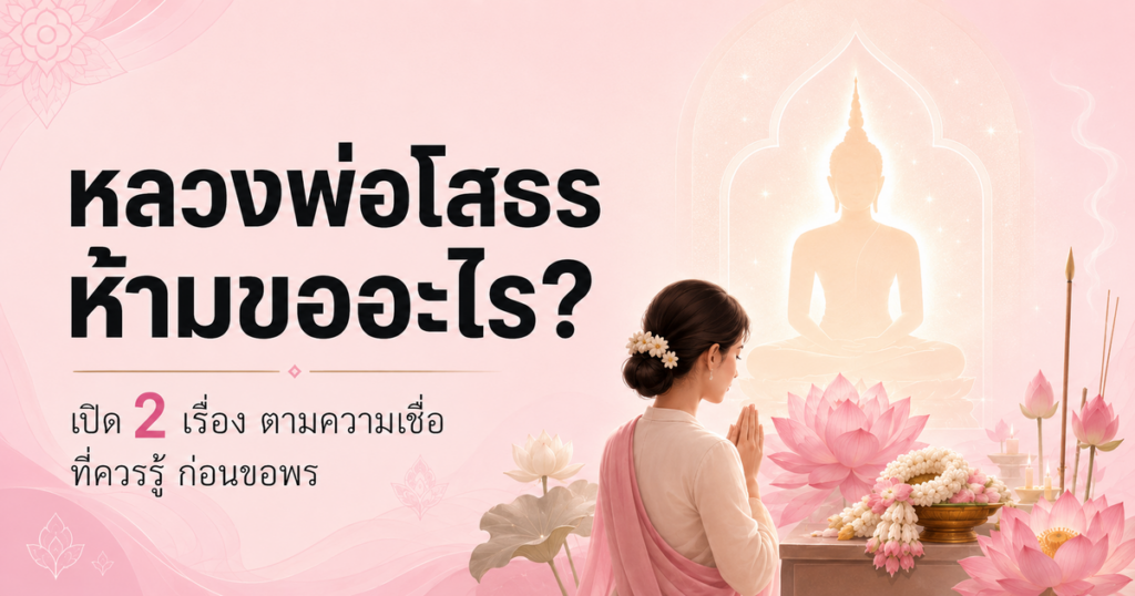 หลวงพ่อโสธร ห้ามขออะไร